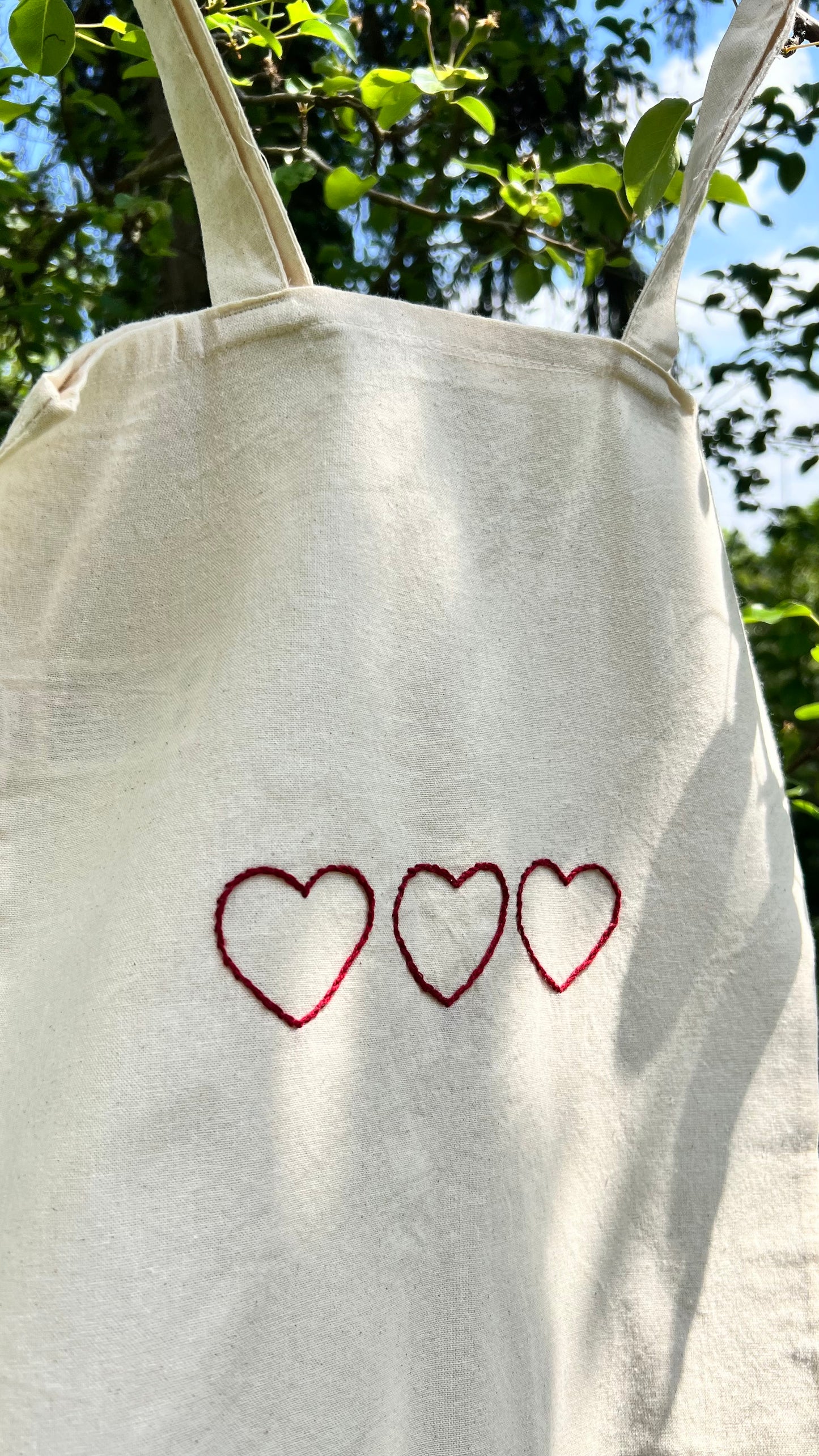 Tote Bag - 3 Cœurs centrée