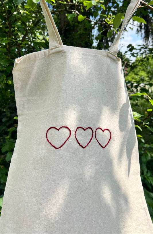 Tote Bag - 3 Cœurs centrée