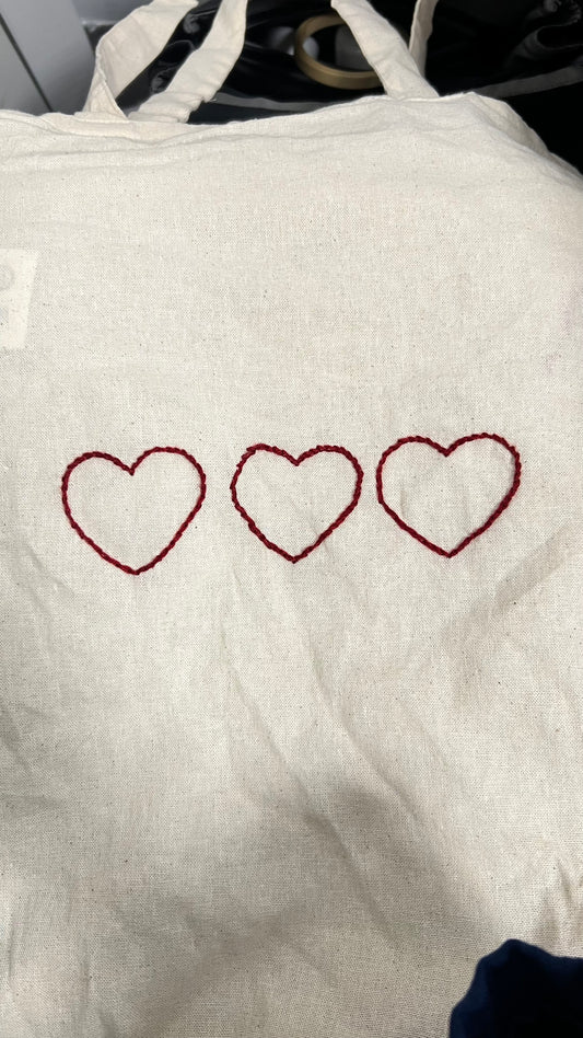 Tote Bag 3 Cœurs